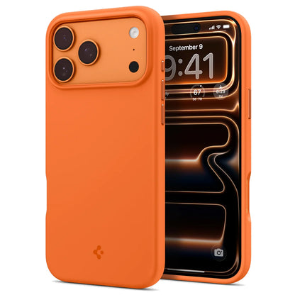 MagSafe tok Apple iPhone 17 Pro-hoz, Spigen, Silicone Fit, Narancssárga ACS11379