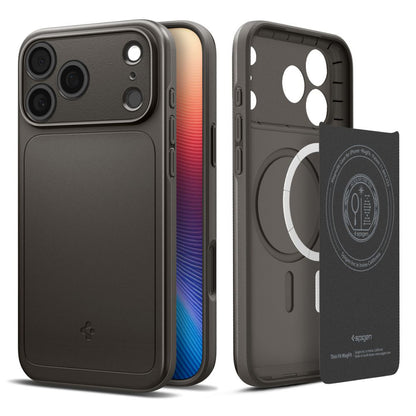 MagSafe tok Apple iPhone 17 Pro-hoz, Spigen, Thin Fit, Szürke