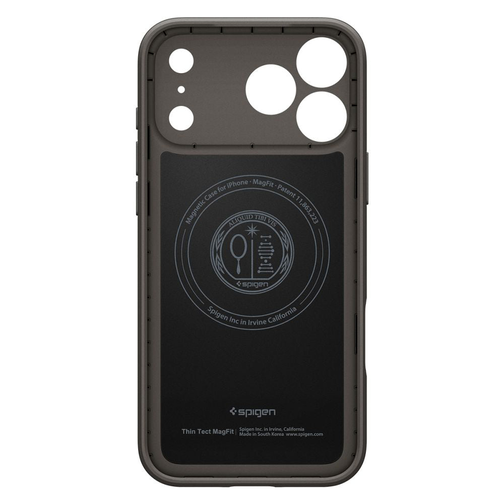 MagSafe tok Apple iPhone 17 Pro-hoz, Spigen, Thin Fit, Szürke