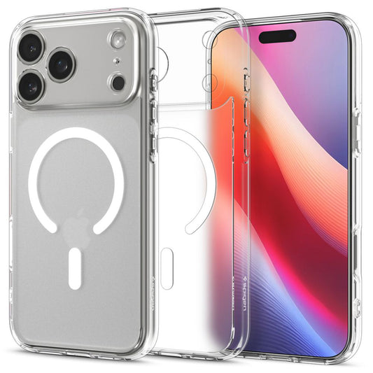 MagSafe tok Apple iPhone 17 Pro-hoz, Spigen, Ultra Hybrid, Szatén Fehér