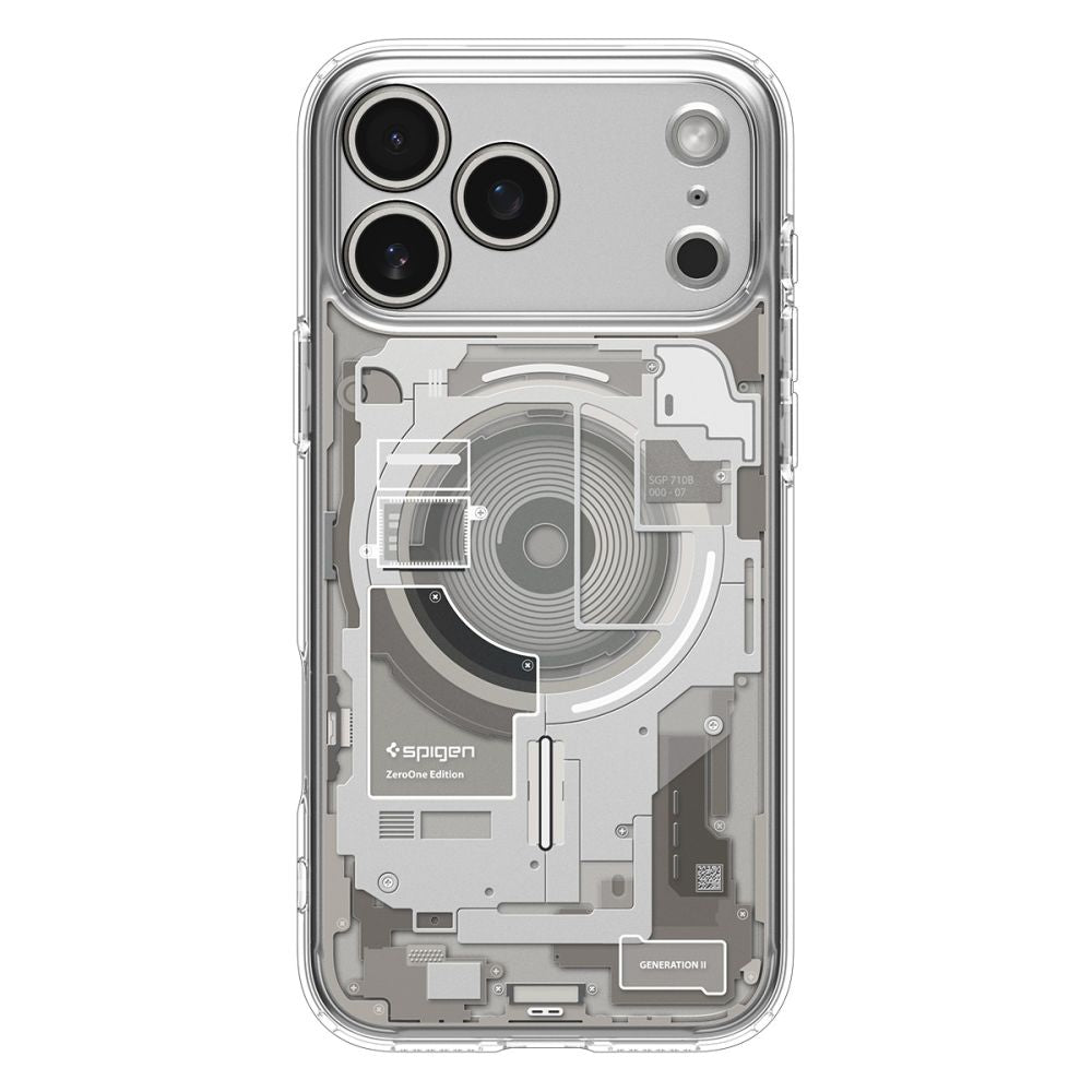 MagSafe tok Apple iPhone 17 Pro-hoz, Spigen, Ultra Hybrid, Átlátszó