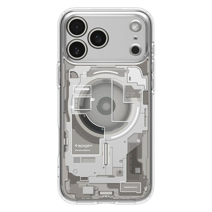 MagSafe tok Apple iPhone 17 Pro-hoz, Spigen, Ultra Hybrid, Átlátszó