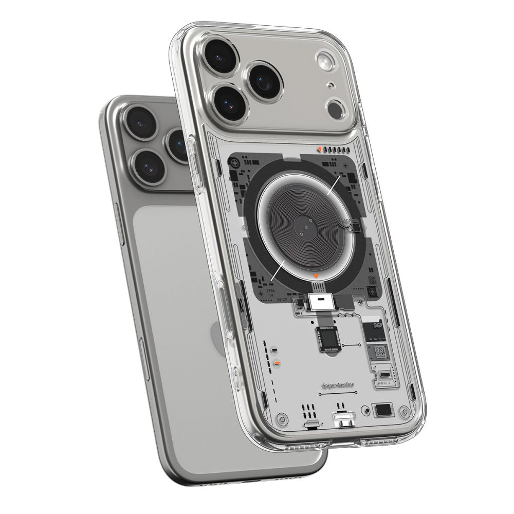 MagSafe tok Apple iPhone 17 Pro-hoz, Spigen, Ultra Hybrid, Átlátszó