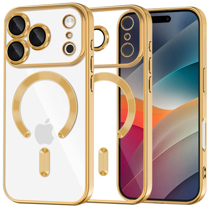 MagSafe tok Apple iPhone 17 Pro-hoz, Techsuit, Luxury Crystal, Arany