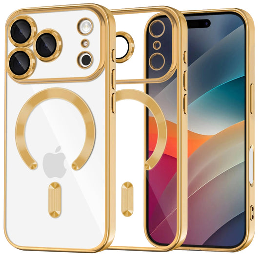 MagSafe tok Apple iPhone 17 Pro-hoz, Techsuit, Luxury Crystal, Arany