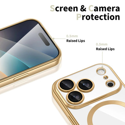 MagSafe tok Apple iPhone 17 Pro-hoz, Techsuit, Luxury Crystal, Rózsaszín
