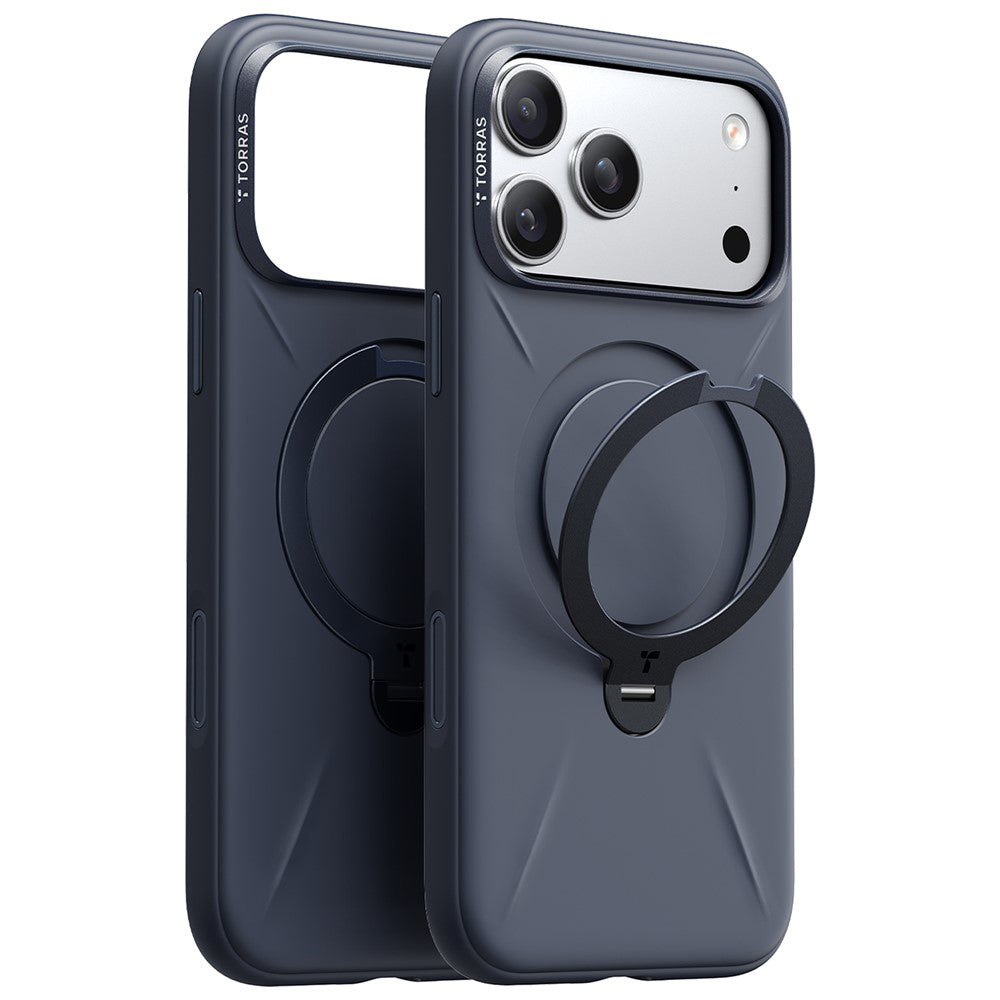 MagSafe tok Apple iPhone 17 Pro-hoz, Torras, QPRO szilikon, kék