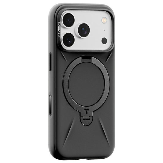 MagSafe tok Apple iPhone 17 Pro-hoz, Torras, QPRO szilikon, fekete