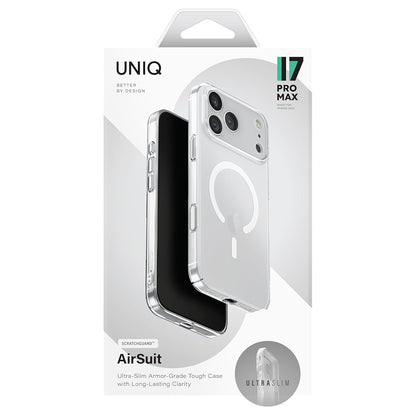 MagSafe tok Apple iPhone 17 Pro-hoz, UNIQ, AirSuit MagClick, Átlátszó