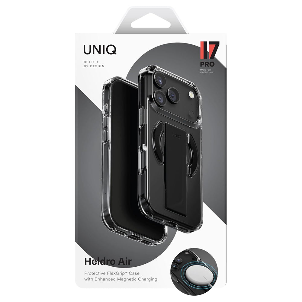 MagSafe Case for Apple iPhone 17 Pro, UNIQ, Heldro Air MagClick, Black