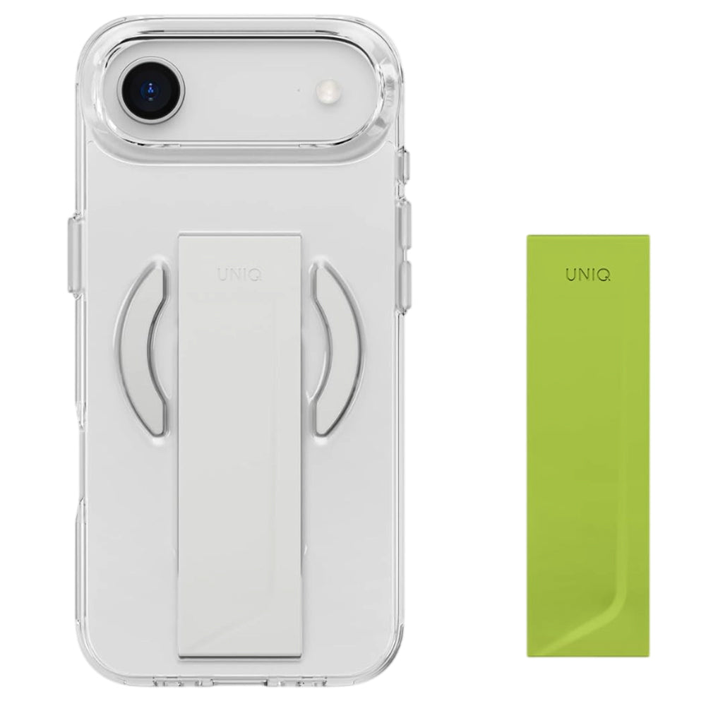 MagSafe tok Apple iPhone 17 Pro-hoz, UNIQ, Heldro Air MagClick, Szürke Átlátszó