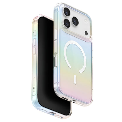 MagSafe tok Apple iPhone 17 Pro-hoz, UNIQ, Iridescia MagClick, Többszínű