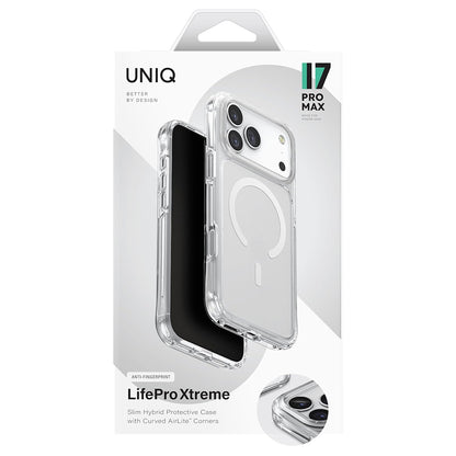 MagSafe tok Apple iPhone 17 Pro-hoz, UNIQ, LifePro Xtreme MagClick, Átlátszó