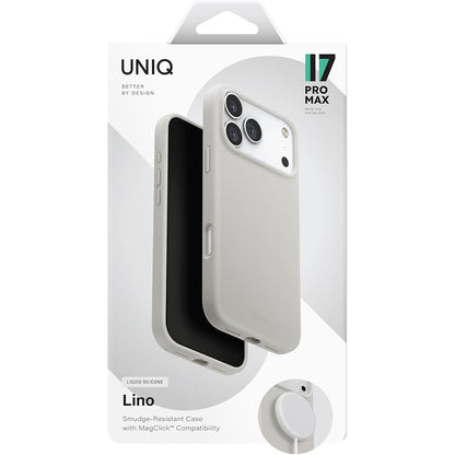 MagSafe tok Apple iPhone 17 Pro-hoz, UNIQ, Lino MagClick, Szürke