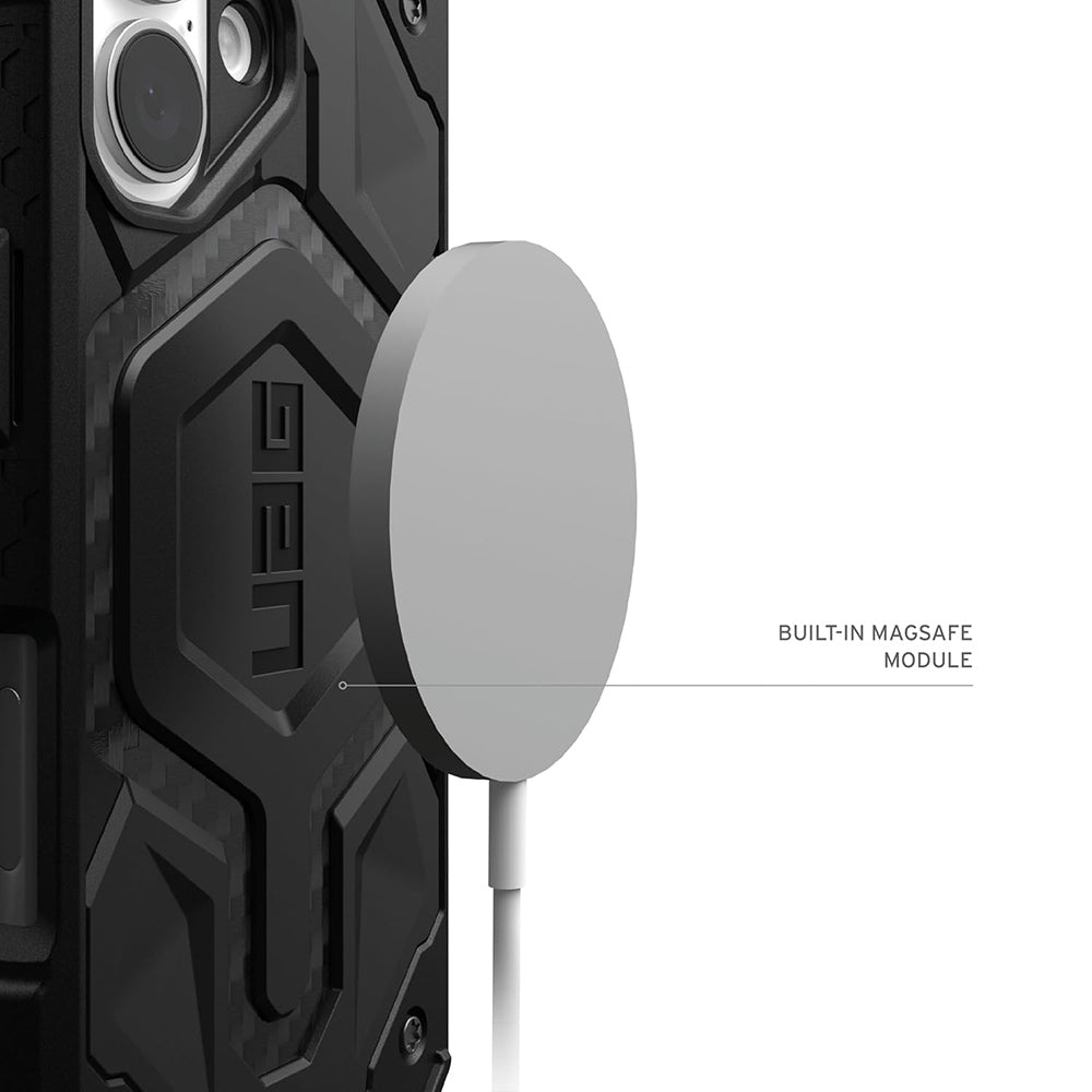 MagSafe tok Apple iPhone 17 Pro-hoz, Urban Armor Gear, Monarch Pro Carbon, Fekete