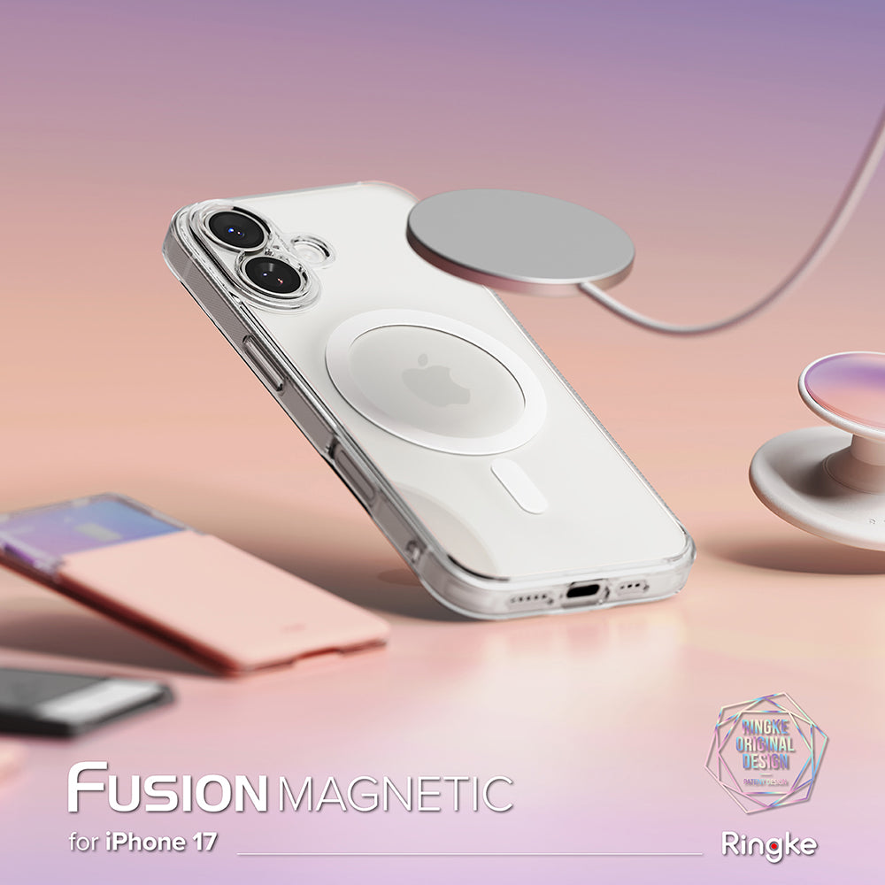 MagSafe tok Apple iPhone 17-hez, Ringke, Fusion, Matt átlátszó