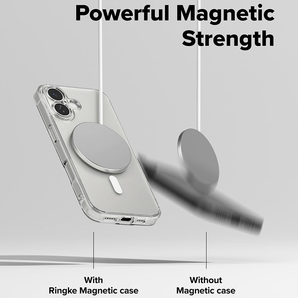 MagSafe tok Apple iPhone 17-hez, Ringke, Fusion, Matt átlátszó