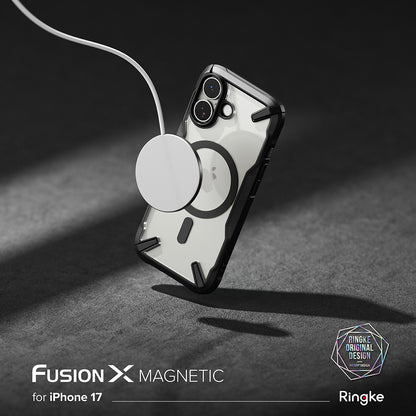 MagSafe tok Apple iPhone 17-hez, Ringke, Fusion X, Fekete