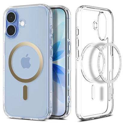 MagSafe tok Apple iPhone 17-hez, Spigen, Ultra Hybrid, Átlátszó Arany