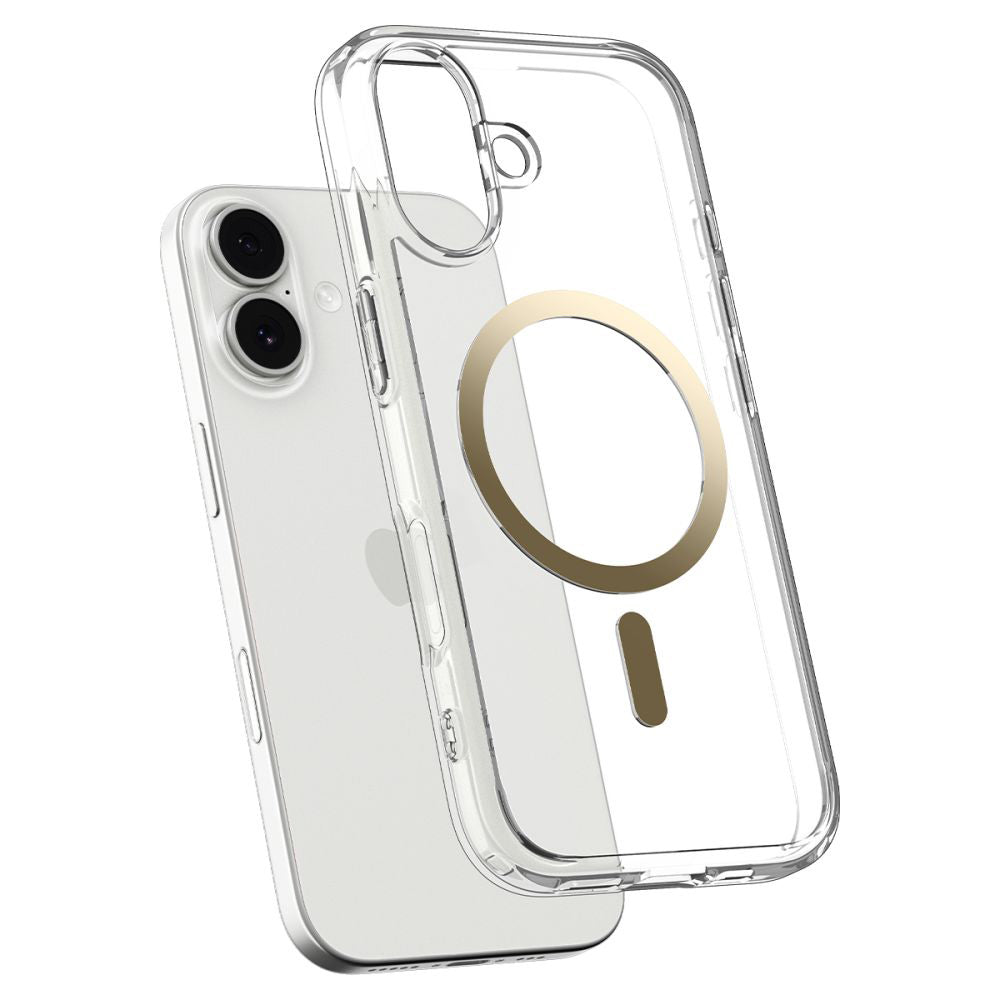 MagSafe tok Apple iPhone 17-hez, Spigen, Ultra Hybrid, Átlátszó Arany