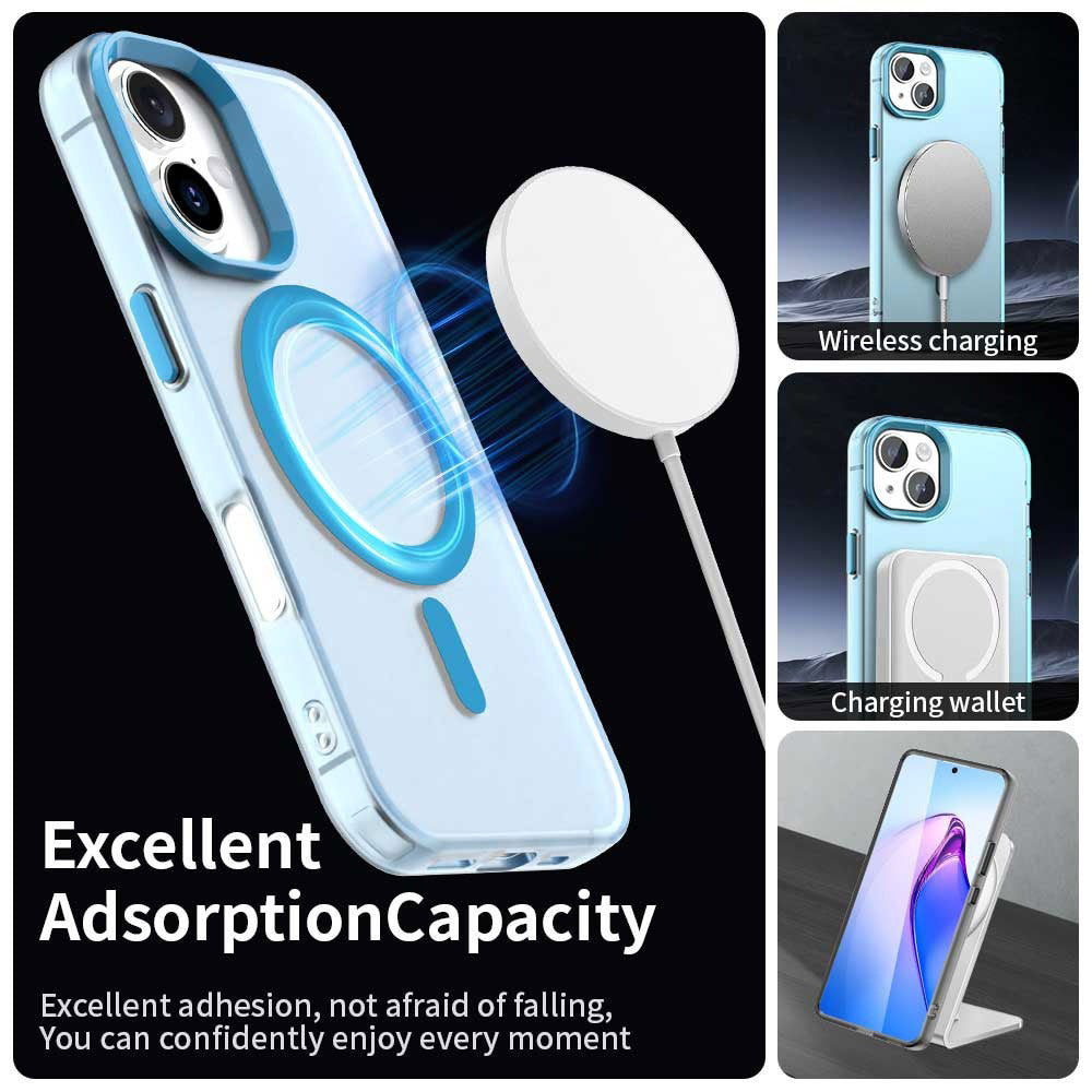 MagSafe tok Apple iPhone 17-hez, Techsuit, CandyCase, Kék