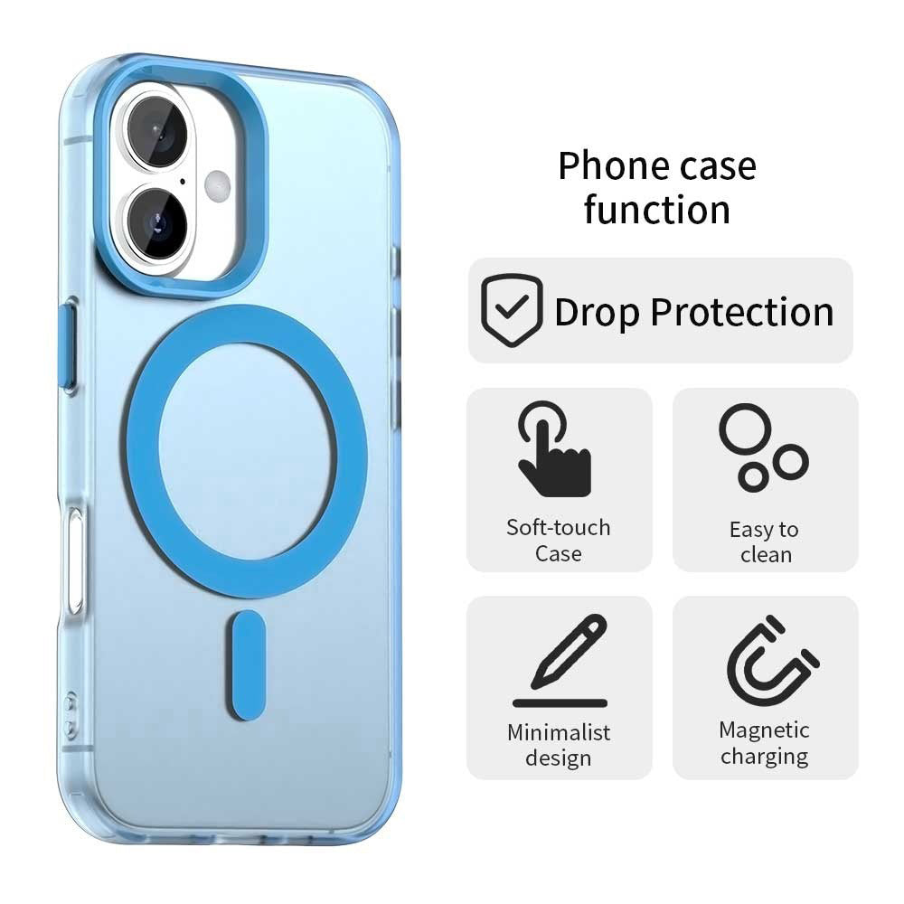 MagSafe tok Apple iPhone 17-hez, Techsuit, CandyCase, Kék
