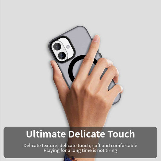 MagSafe tok Apple iPhone 17-hez, Techsuit, CandyCase, Fekete