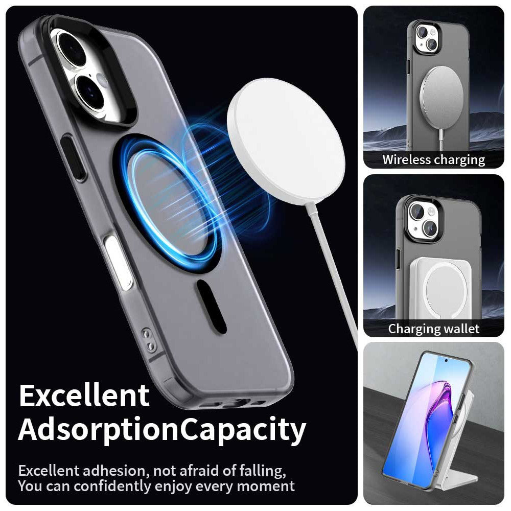 MagSafe tok Apple iPhone 17-hez, Techsuit, CandyCase, Fekete