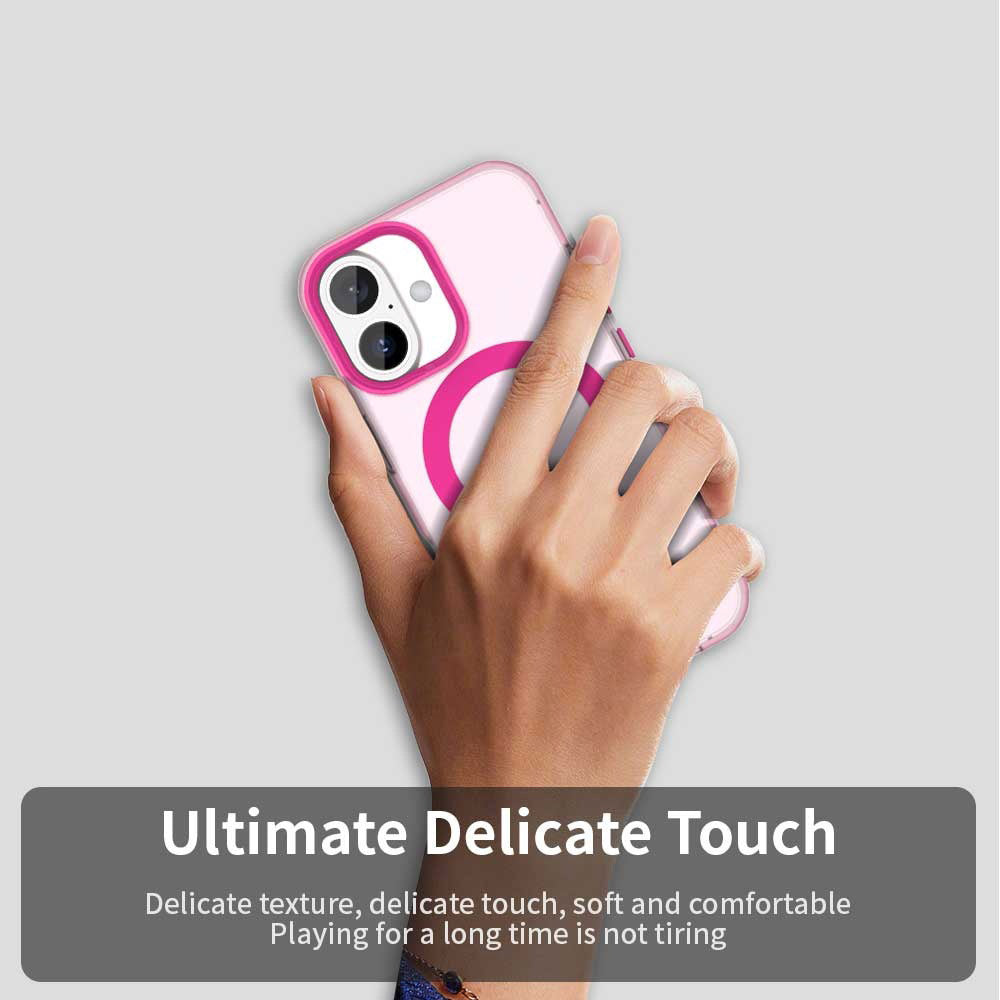 MagSafe tok Apple iPhone 17-hez, Techsuit, CandyCase, Rózsaszín