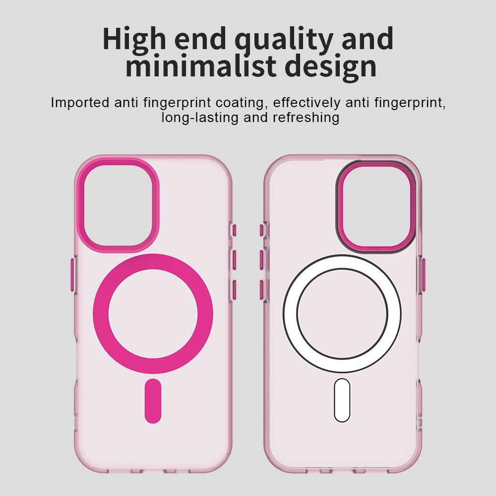 MagSafe tok Apple iPhone 17-hez, Techsuit, CandyCase, Rózsaszín