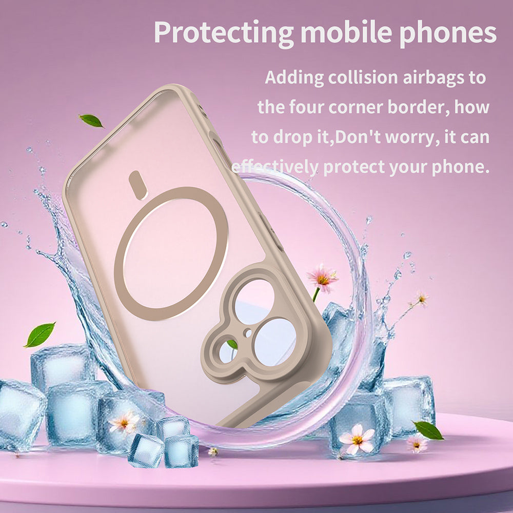 MagSafe Case for Apple iPhone 17, Techsuit, HaloFrost II, Gold