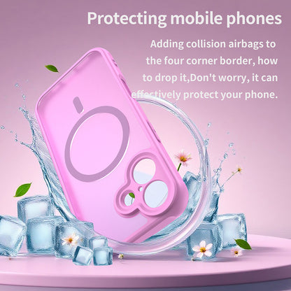 MagSafe Case for Apple iPhone 17, Techsuit, HaloFrost II, Pink