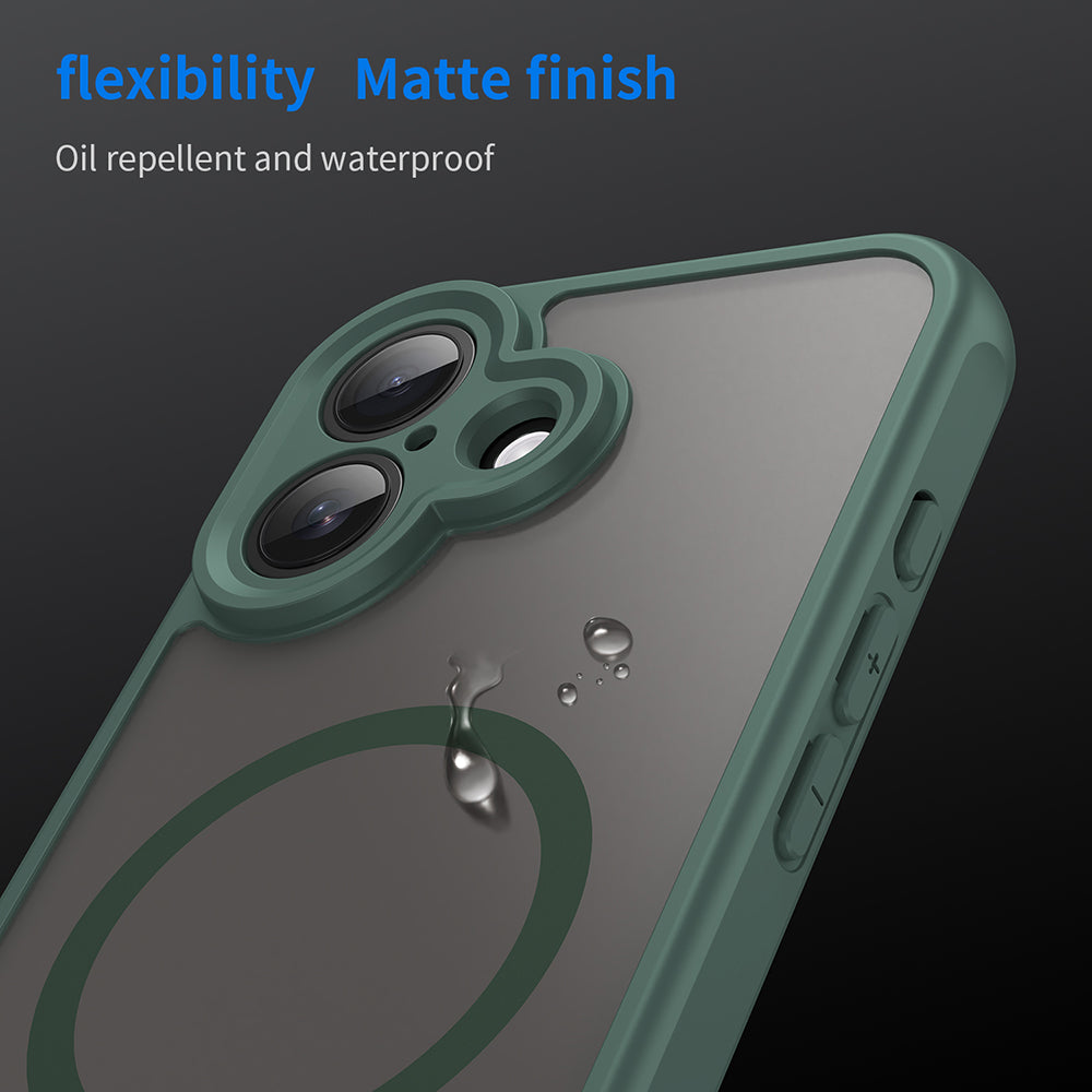MagSafe tok Apple iPhone 17-hez, Techsuit, HaloFrost II, Zöld