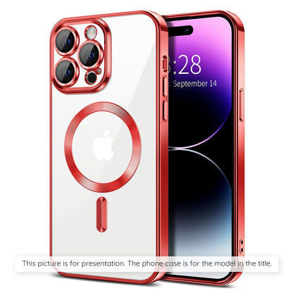MagSafe tok Apple iPhone 17-hez, Techsuit, Luxury Crystal, Rózsaszín