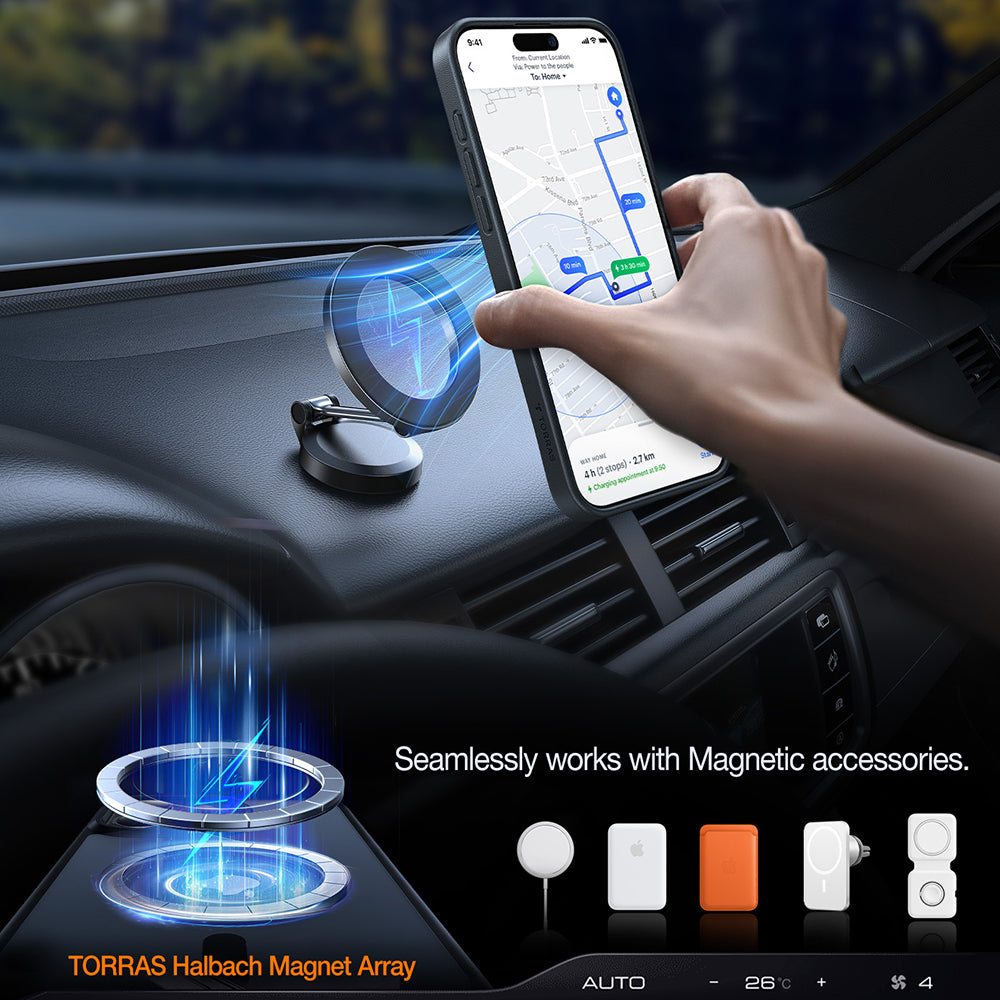 MagSafe tok Apple iPhone 17-hez, Torras, Pstand, Átlátszó
