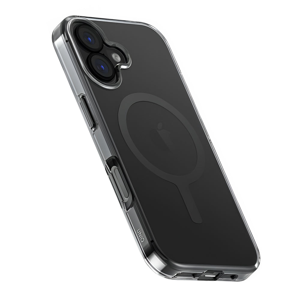 MagSafe tok Apple iPhone 17-hez, UNIQ, Clario MagClick, Füstszínű