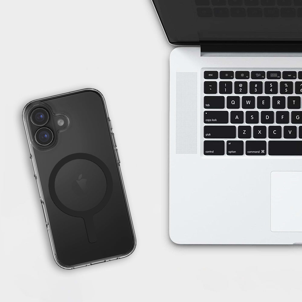 MagSafe tok Apple iPhone 17-hez, UNIQ, Clario MagClick, Füstszínű