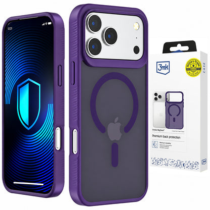 MagSafe tok Apple iPhone 18 Pro / 17 Pro készülékhez, 3MK, Smoke MagCase, lila