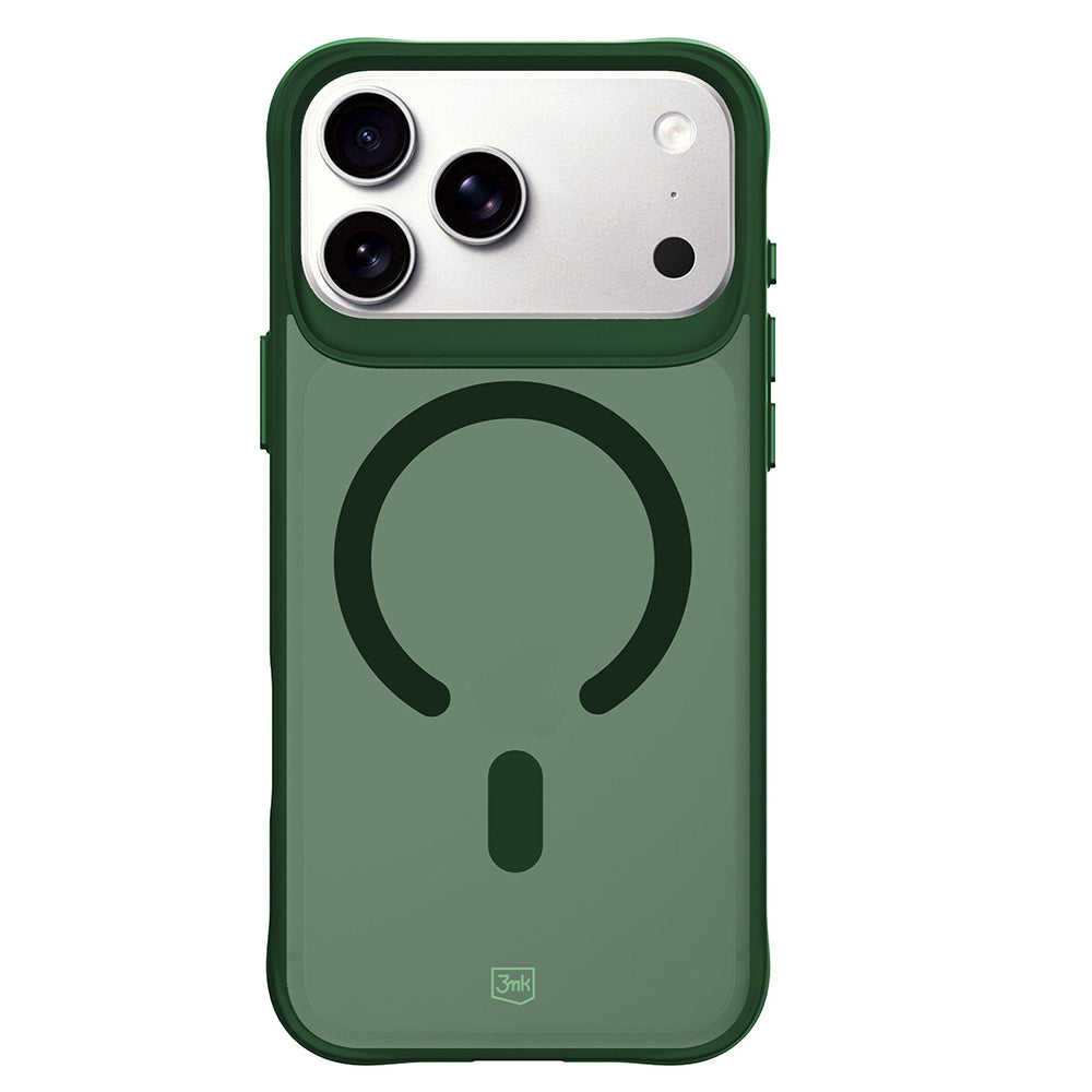 MagSafe tok Apple iPhone 18 Pro / 17 Pro készülékhez, 3MK, Smoke MagCase, zöld