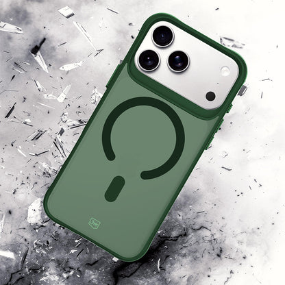 MagSafe tok Apple iPhone 18 Pro / 17 Pro készülékhez, 3MK, Smoke MagCase, zöld