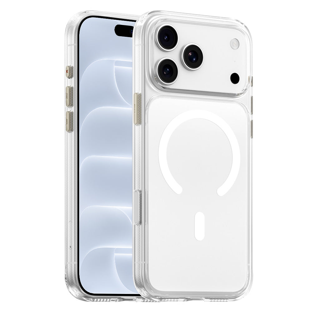 MagSafe tok Apple iPhone 18 Pro / 17 Pro készülékhez, Blueo, Crystal+ ütésálló, átlátszó