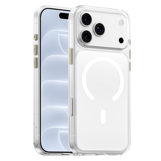 MagSafe tok Apple iPhone 18 Pro / 17 Pro készülékhez, Blueo, Crystal+ ütésálló, átlátszó