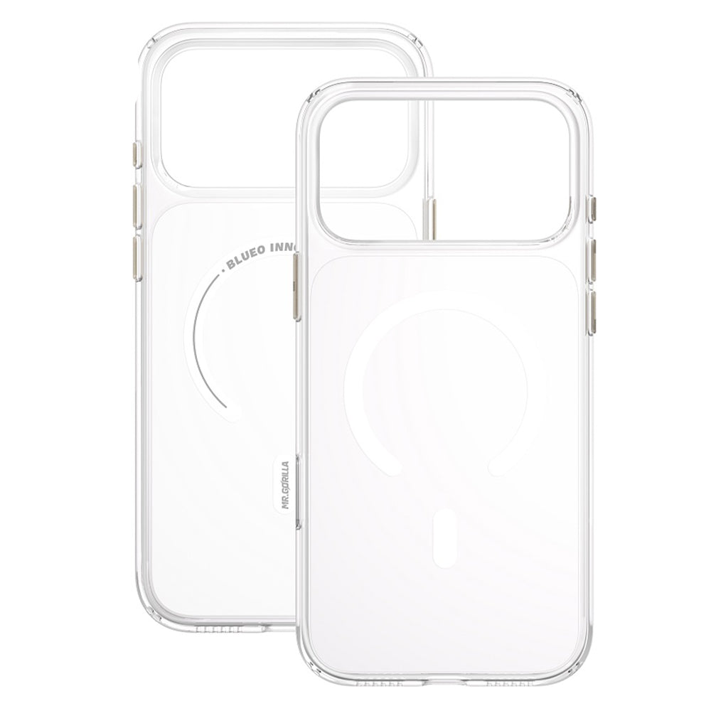 MagSafe tok Apple iPhone 18 Pro / 17 Pro készülékhez, Blueo, Crystal+ ütésálló, átlátszó