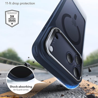 MagSafe tok Apple iPhone 18 Pro / 17 Pro-hoz, ESR, Classic Hybrid Kickstand, Selyemkék