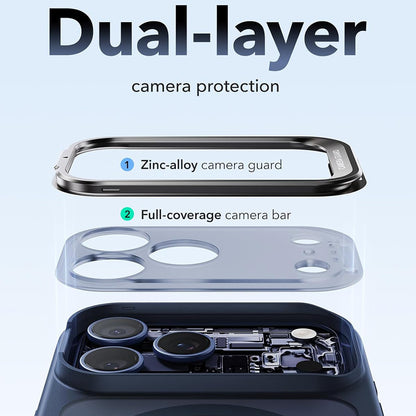 MagSafe tok Apple iPhone 18 Pro / 17 Pro-hoz, ESR, Classic Hybrid Kickstand, Selyemkék