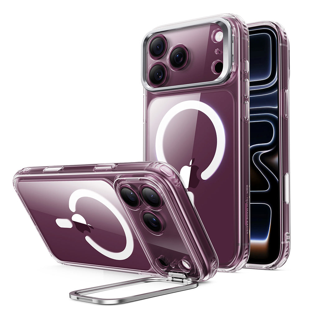 MagSafe tok Apple iPhone 18 Pro / 17 Pro-hoz, ESR, Classic Hybrid Kickstand, Átlátszó