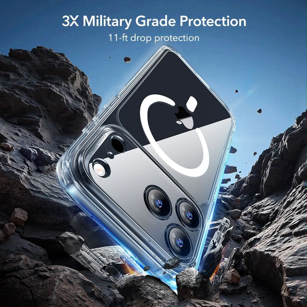 MagSafe Case for Apple iPhone 18 Pro / 17 Pro, ESR, Classic Hybrid with Screen Protector, Transparent