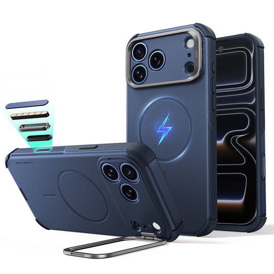 MagSafe tok Apple iPhone 18 Pro / 17 Pro-hoz, ESR, Cyber Armor Kickstand, Kék