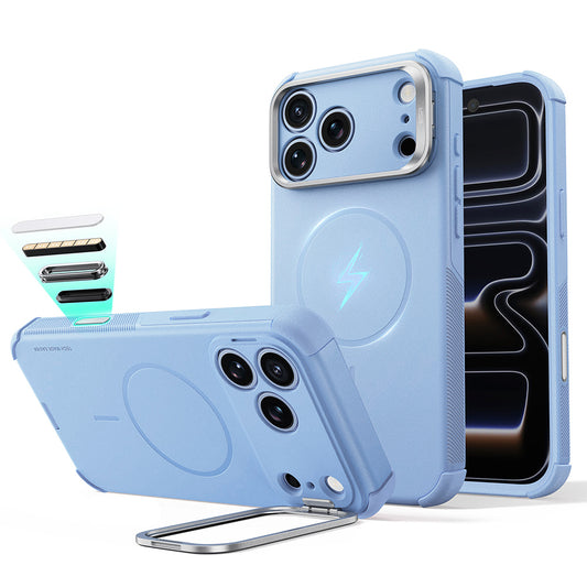 MagSafe tok Apple iPhone 18 Pro / 17 Pro-hoz, ESR, Cyber Armor Kickstand, Kék