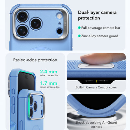 MagSafe tok Apple iPhone 18 Pro / 17 Pro-hoz, ESR, Cyber Armor Kickstand, Kék